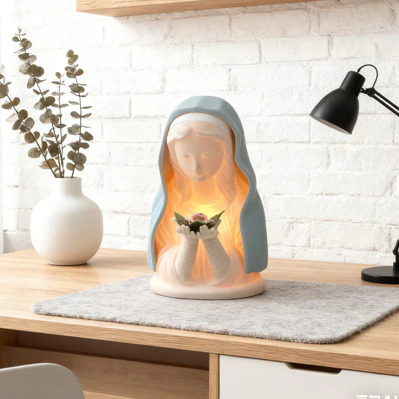 🔥Last day with a 49% discount - Night lamp with the prayer of the Virgin Mary