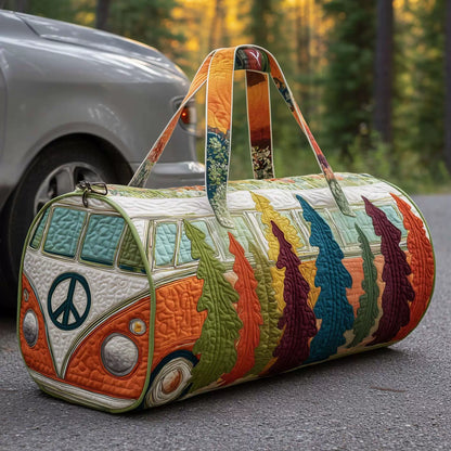 Unisex Bohemian Quilted Weekender Bag